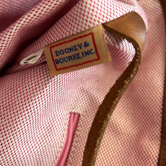 Vintage monogram DB Dooney & Bourke leather tassel detail handbag purse bag - Picture 13 of 16